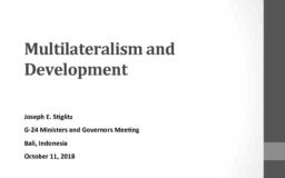 thumnail for Multilateralism and Development FINAL AGjes.pdf