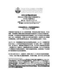 thumnail for c_No_85_-_Sauvant_and_Chen_-_FINAL_-_CHINESE_version.pdf