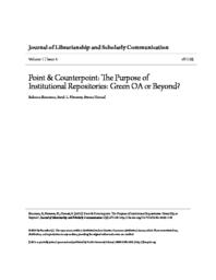 thumnail for Point___Counterpoint__The_Purpose_of_Institutional_Repositories_.pdf