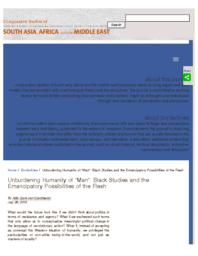 thumnail for Unburdening_Humanity_of__Man___Black_Studies_and_the_Emancipatory_Possibilities_of_the_Flesh___CSSAAME.pdf