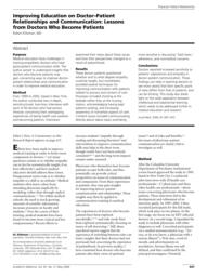 thumnail for Klitzman_Improving Education on Doctor-Patient Relationships and Communication.pdf