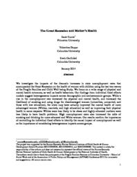 thumnail for Currie_Duque_and_Garfinkel_2014_-_The_Great_Recession_and_Mother_s_Health.pdf