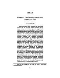 thumnail for 08-Zelenak-Complex-Tax-Legislation-in-the-TurboTax-Era.pdf