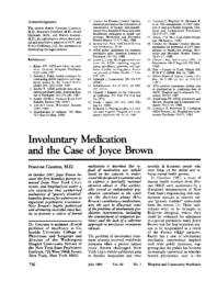 thumnail for Involuntary medication and the case of Joyce Brown.pdf