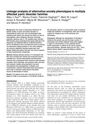 thumnail for Fyer et al. - 2012 - Linkage analysis of alternative anxiety phenotypes.pdf