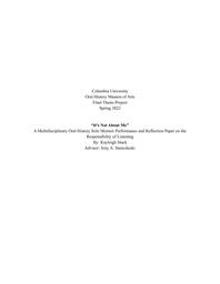 thumnail for Stack_Kayleigh_Spring2022_OHMA_Thesis.pdf