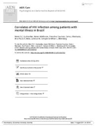 thumnail for Correlates of HIV infection among patients with mental illness in Brazil.pdf