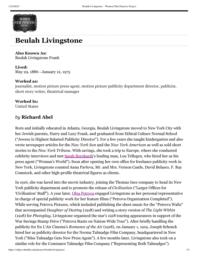 thumnail for Beulah Livingstone – Women Film Pioneers Project.pdf