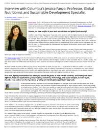 thumnail for Smith and Fanzo - Interview with Columbia’s Jessica Fanzo, Professor.pdf