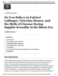 thumnail for Do You Believe in Fairies_ Cabbages, Victorian Memes, and the Birth of Cinema_ Seeing Sapphic Sexuality in the Silent Era – Women Film Pioneers Project.pdf