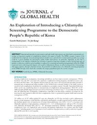 thumnail for Jones_Kang_2021_Exploration of introducing a chlamydia screening programme to the Democratic.pdf