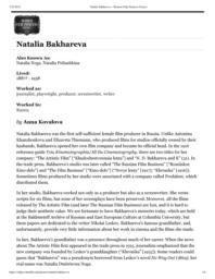 thumnail for Natalia Bakhareva – Women Film Pioneers Project.pdf