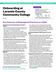 thumnail for redesigning-community-college-onboarding-guided-pathways-profile-laramie.pdf