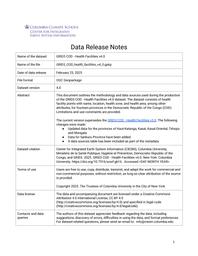 thumnail for GRID3 COD - Health Facilities v4.0 Data Release Notes.pdf
