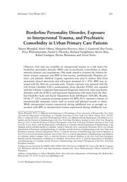 thumnail for Westphal et al. - 2013 - Borderline Personality Disorder, Exposure to Inter.pdf