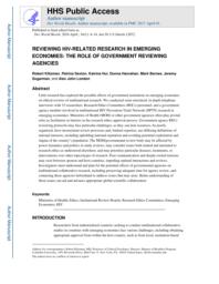 thumnail for Klitzman_Reviewing HIV-Related Research in Emerging Economies.pdf