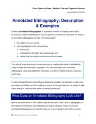 thumnail for Annotated Bibliography_ Description and Examples.pdf