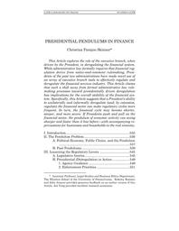 thumnail for Parajon Skinner_2020_Presidential Pendulums in Finance.pdf
