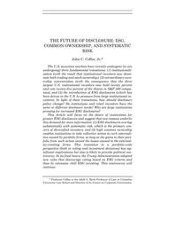 thumnail for John C. Coffee, Jr._2022_The Future of Disclosure.pdf