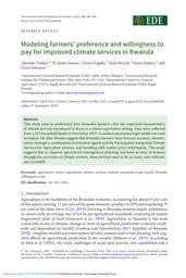 thumnail for modeling-farmers-preference-and-willingness-to-pay-for-improved-climate-services-in-rwanda.pdf