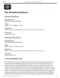 thumnail for The Brumberg Sisters – Women Film Pioneers Project.pdf