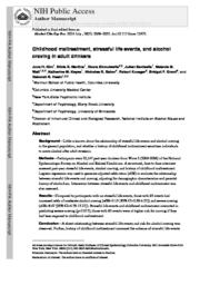 thumnail for Kim_Childhood maltreatment, stressful life events, and alcohol craving in adult drinkers.pdf