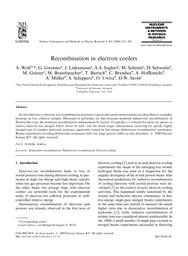 thumnail for Wolf et al. - 2000 - Recombination in electron coolers.pdf