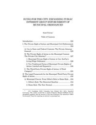 thumnail for HRLR-50.2-Ferron_Suring-for-the-City_Expanding-Public-Interest-Group-Enforcement-of-Municipal-Ordinances.pdf