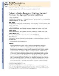 thumnail for Lewandowski et al. - 2014 - Predictors of Positive Outcomes in Offspring of De.pdf