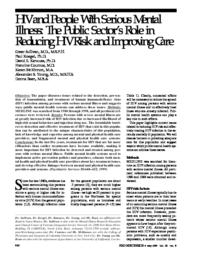 thumnail for HIV and people with serious mental illness-the public sector's role in reducing HIV risk and improving care.pdf
