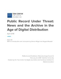 thumnail for PEF IV_ Public Record Under Threat.pdf