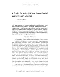 thumnail for A Social Exclusion Perspective on Social Work in Latin America .pdf