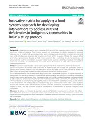 thumnail for Ghosh-Jerath et al. - 2019 - Innovative matrix for applying a food systems appr.pdf