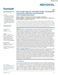 thumnail for GeoHealth - 2019 - Marlier - Fires  Smoke Exposure  and Public Health  An Integrative Framework to Maximize Health Benefits.pdf