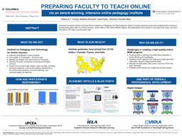 thumnail for Chung_Marquart_Ryan_Creswell Báez_Preparing Faculty to Teach Online via an Award-Winning Intensive Online Pedagogy Institute.pdf