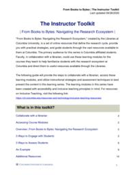 thumnail for The Instructor Toolkit.pdf