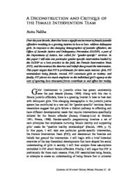 thumnail for A Deconstruction and Critique of the Female Intervention Team.pdf