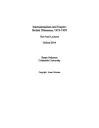 thumnail for Ford Lectures - Pedersen.pdf