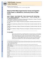 thumnail for Wiegman et al. - 2013 - Regional White Matter Hyperintensity Volume and Co.pdf