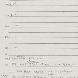 Eastern questionnaire, answ...