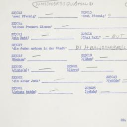 Western questionnaire, answ...