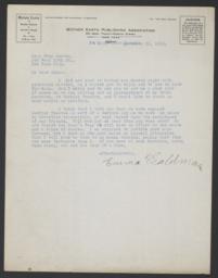 Letter from Emma Goldman to Edna Kenton