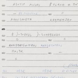 Eastern questionnaire, answ...