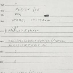 Eastern questionnaire, answ...