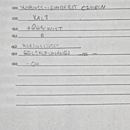 Eastern questionnaire, answ...