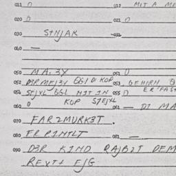 Eastern questionnaire, answ...