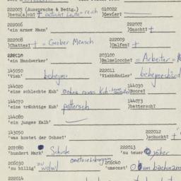 Western questionnaire, answ...