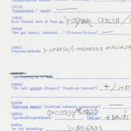 Western questionnaire, answ...