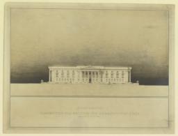 Competition for building for Department of State. South elevation