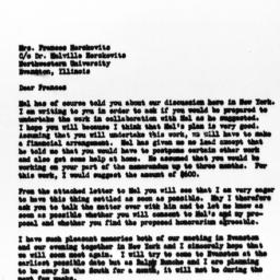 Letter from Gunnar Myrdal t...